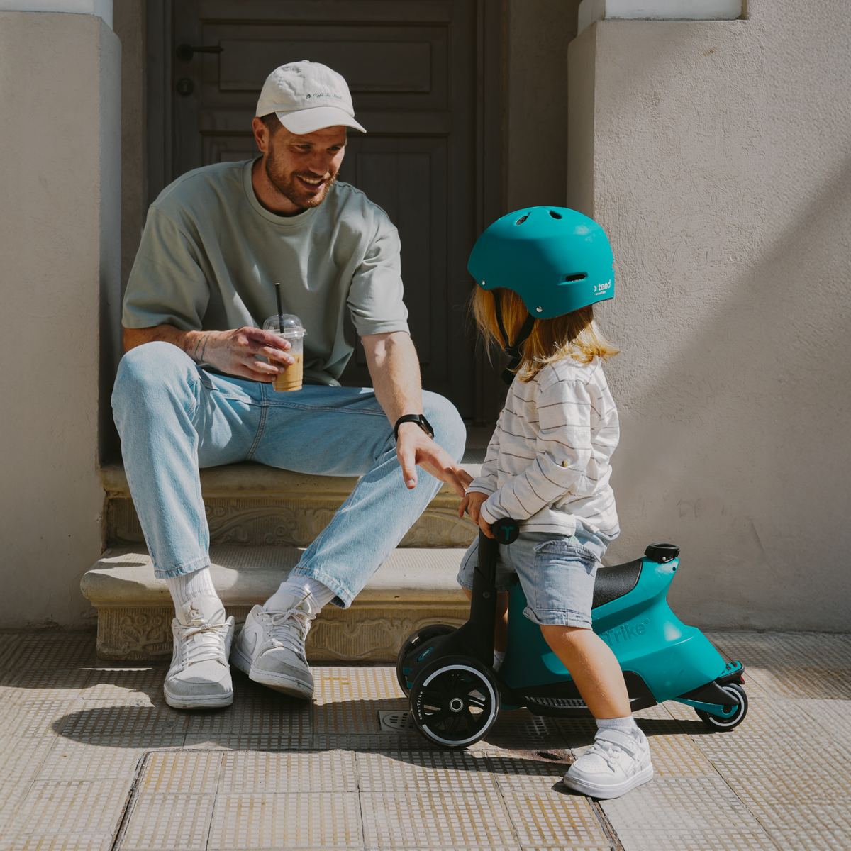 smarTrike Xtend Ride-on scooter with adjustable handlebar and colorful design for kids to enjoy outdoor play.
