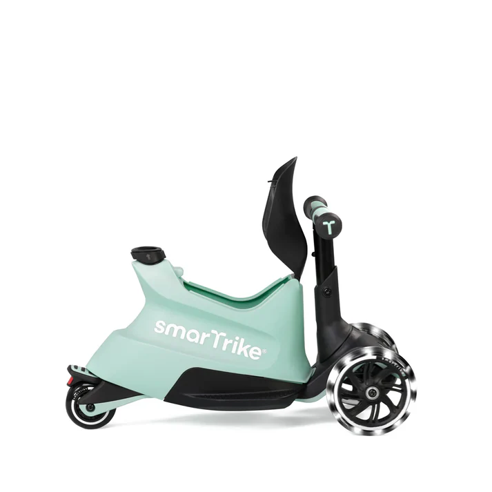 SmarTrike Xtend Ride-on scooter with colorful handlebars and foot deck, designed for young children to ride and balance.