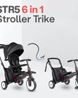 str5 folding pushchair trike